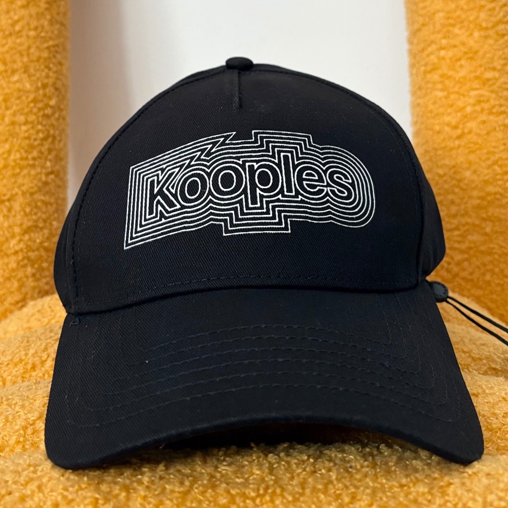 The kooples black logo baseball cap